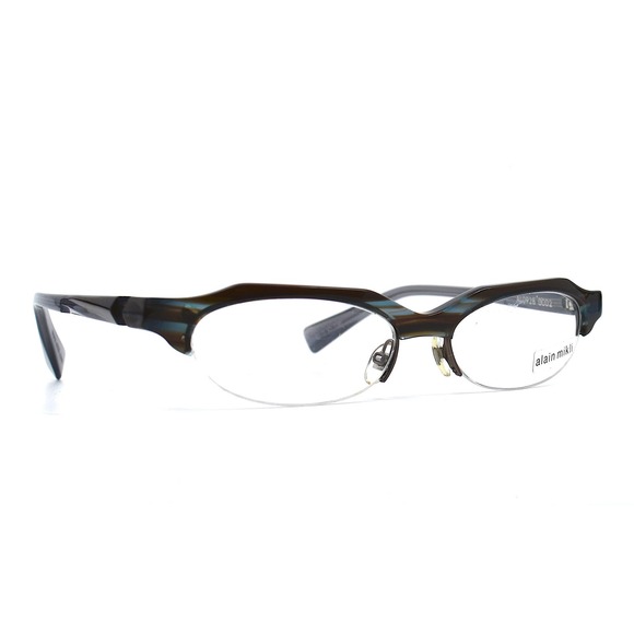 ALAIN MIKLI AL 0928 0002 BLUE BROWN AUTHENTIC EYEGLASSES - Picture 2 of 9